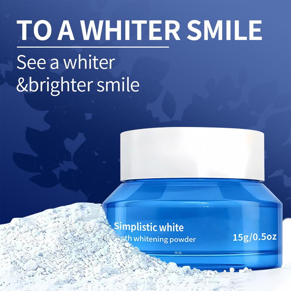 Teeth Whitening Groupon - Simplistic White Teeth Whitening Powder Stain