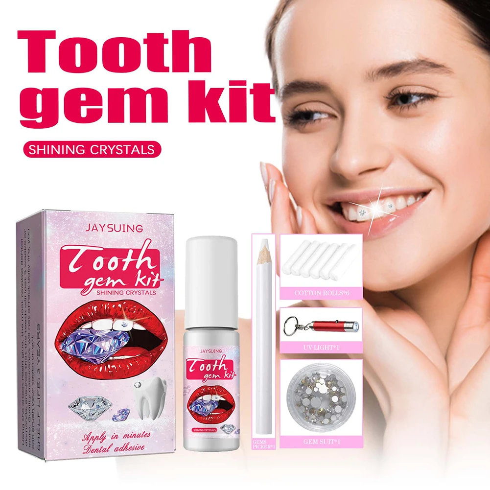 Teeth Whitening Kit - DIY Tooth Gems Kit with Crystals