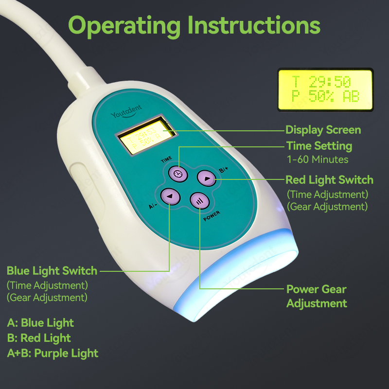 50W Dental Touch Screen 3 Colo - Teeth Whitening Usa review and price