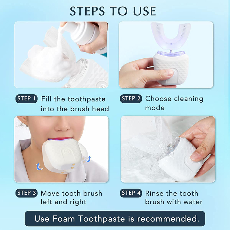 U-Shaped Rechargeable Light Qu - Teeth Whitening Kit review and price