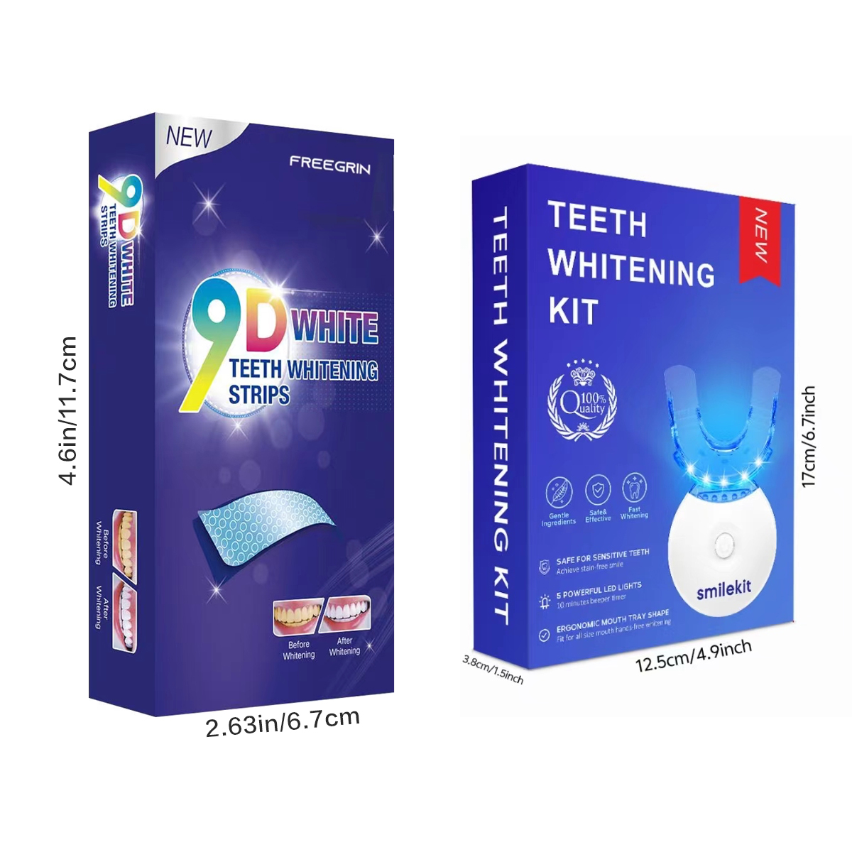 Teeth Whitening Kit - 5X LED L - Teeth Whitening Gel Peroxide review and price