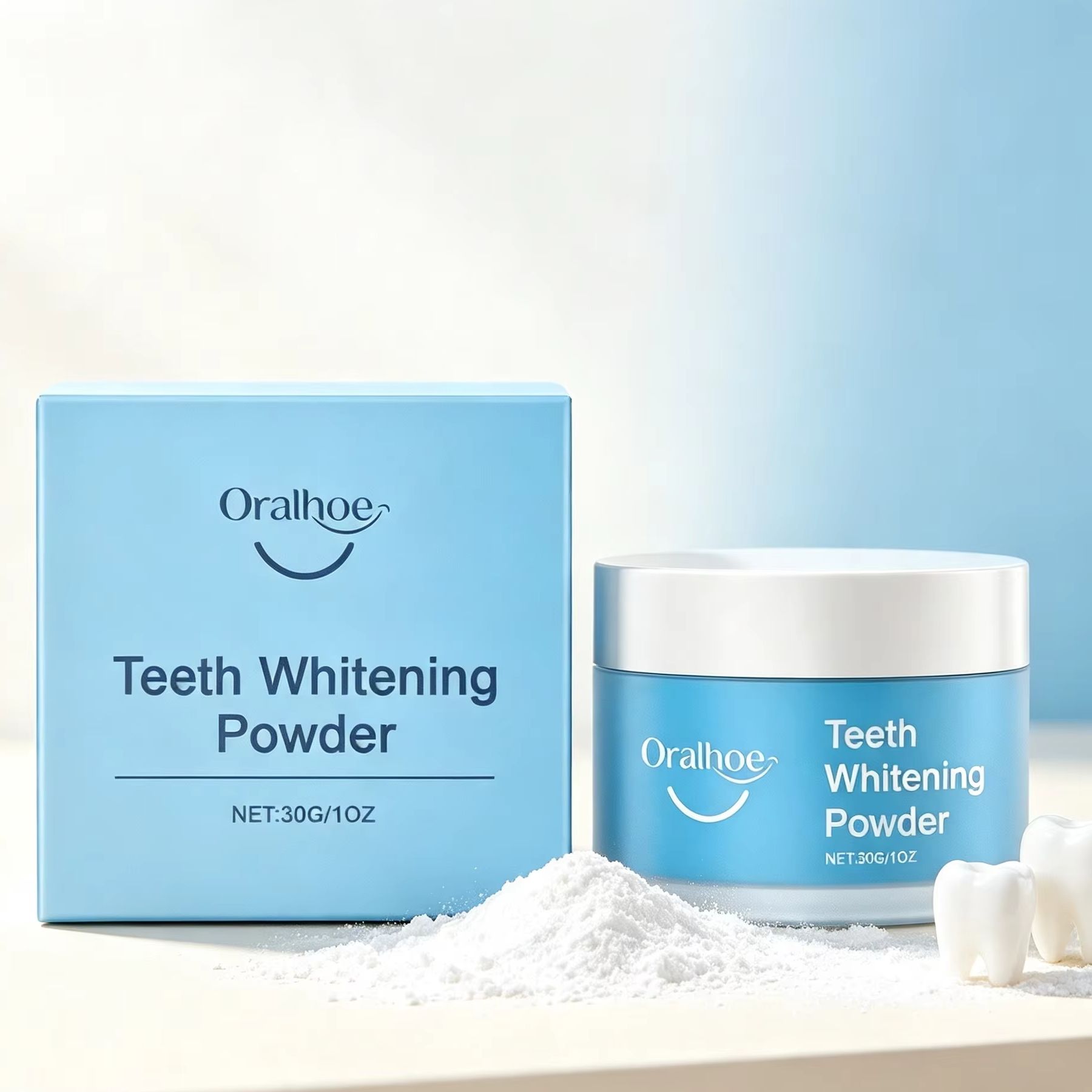 Oralhoe Tooth Powder for Brush - Teeth Whitening App review and price