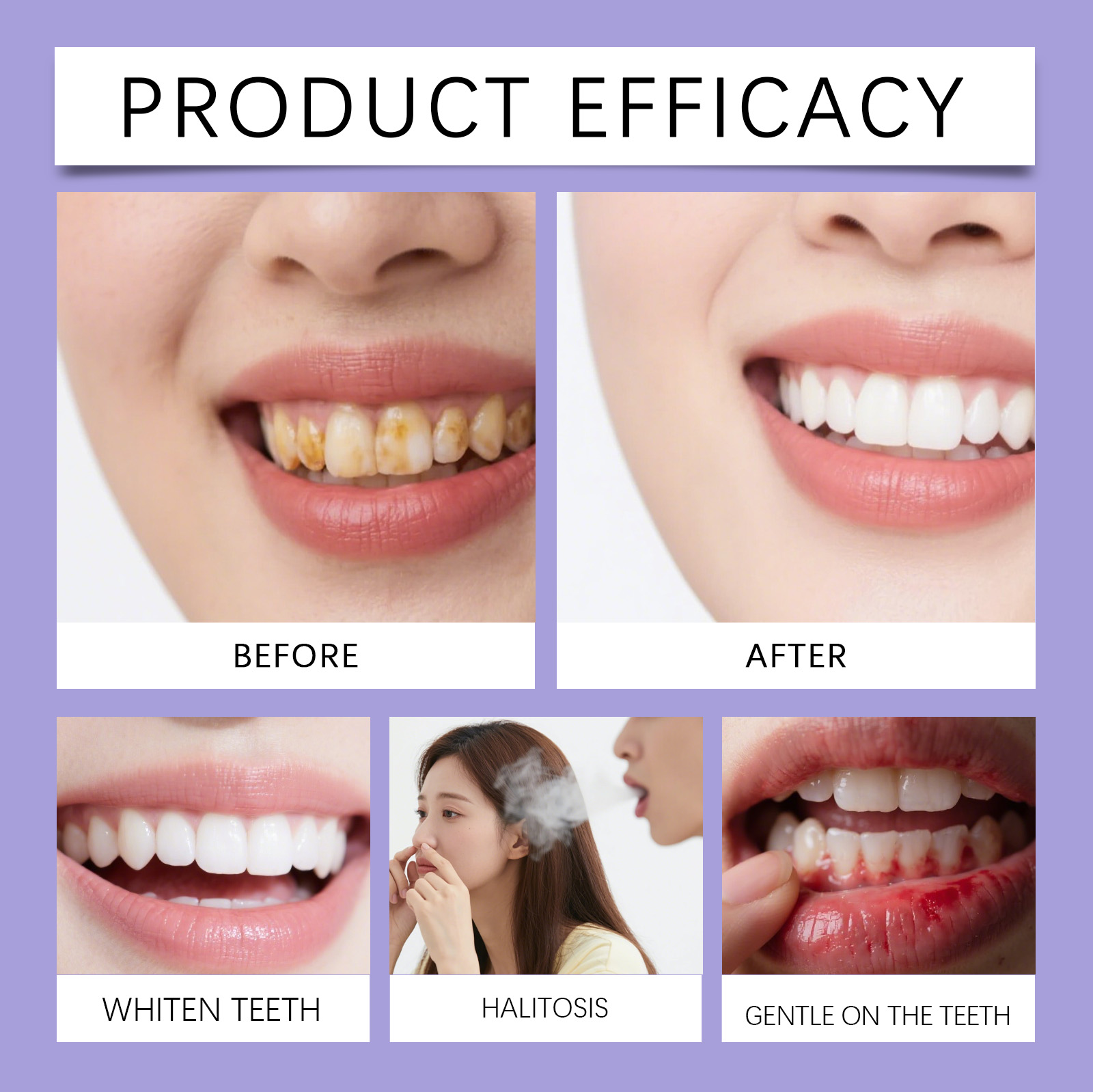 Natural Mint Flavor Purple Mou - Teeth Whitening Xylitol review and price