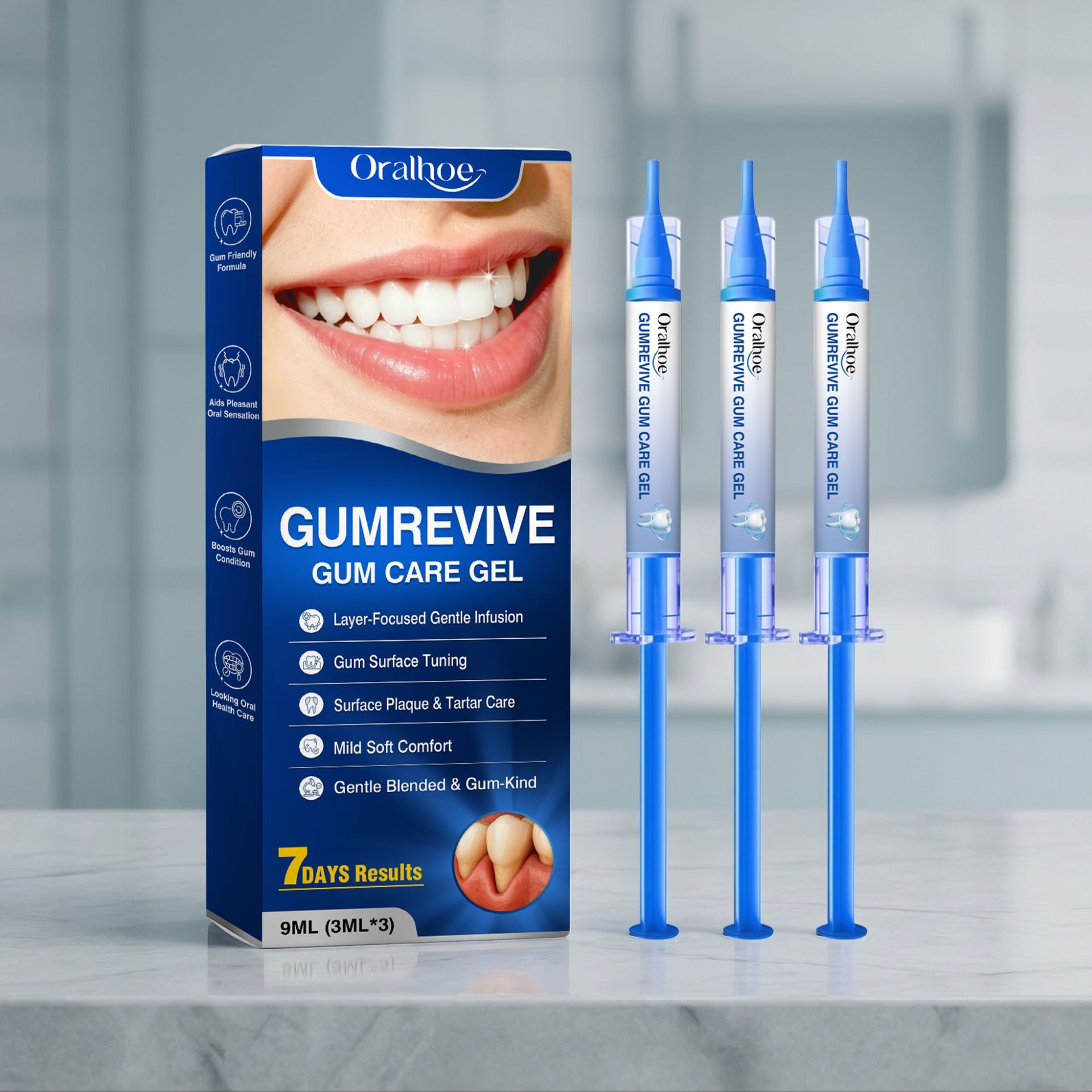 Gum Care Gel 3Pcs 9ml Oral Cle - Teeth Whitening Gel Syringes review and price
