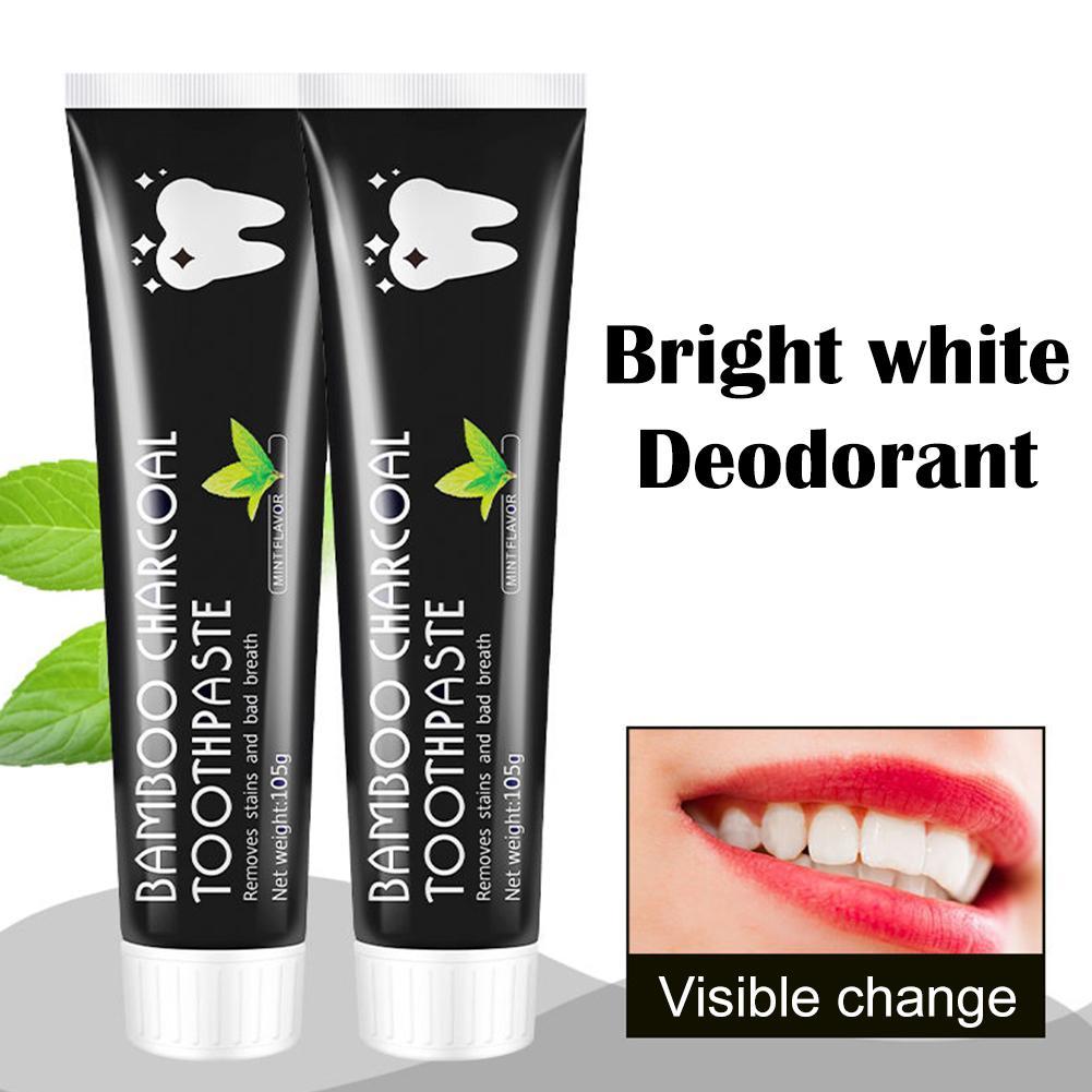 Bamboo Charcoal Toothpaste Whi - Teeth Whitening Activated Organic Charcoal review and price
