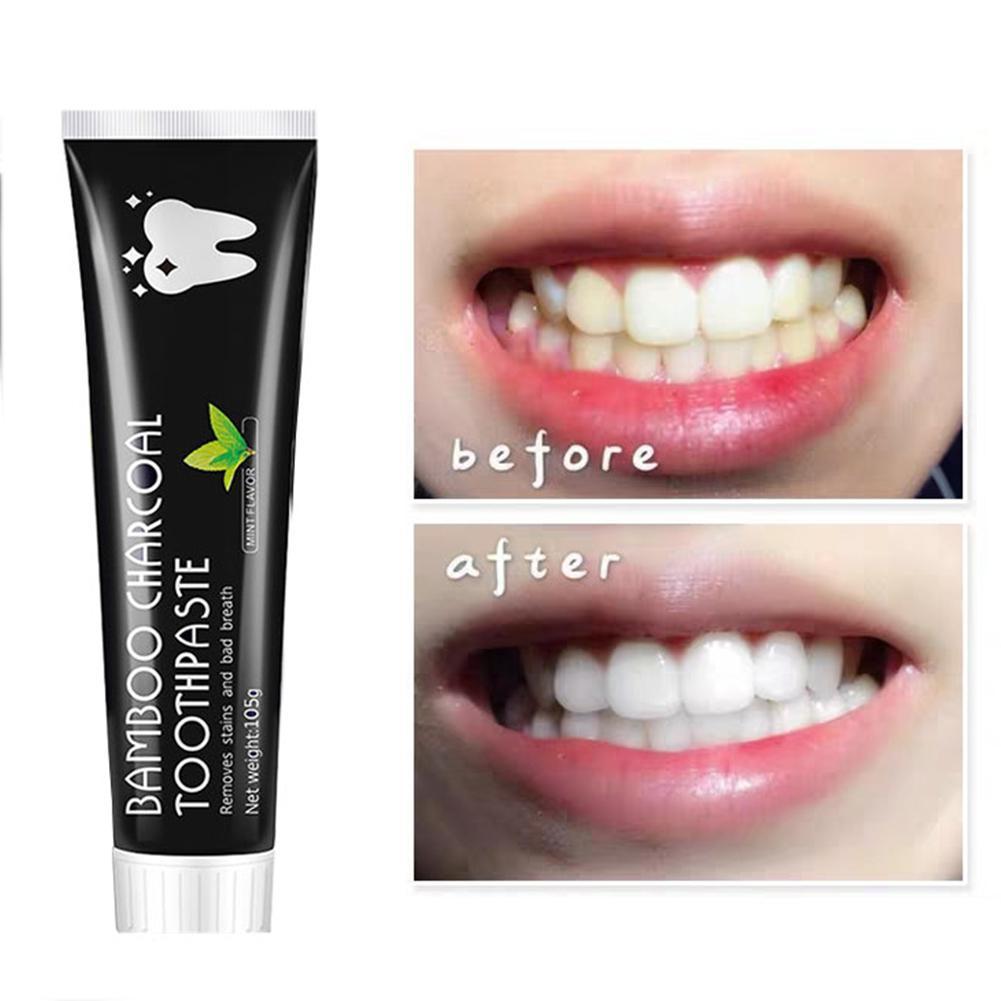 Bamboo Charcoal Toothpaste Whi - Teeth Whitening Activated Organic Charcoal review and price