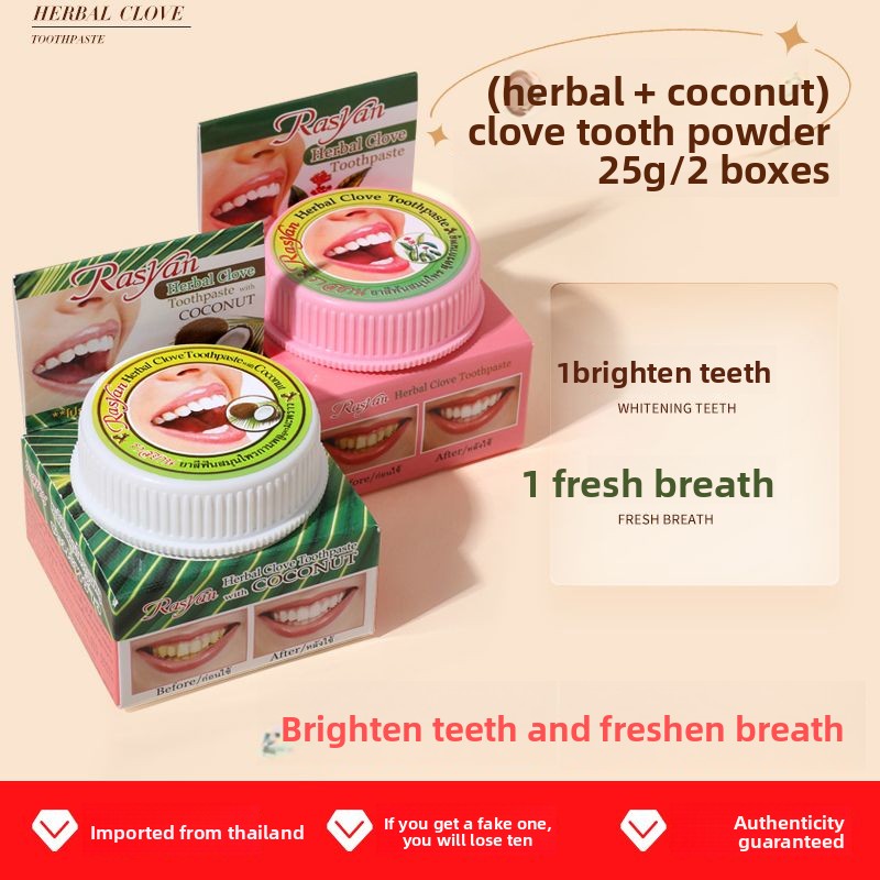 Thai Clove/coconut Tooth Powde - Teeth Whitening Groupon review and price