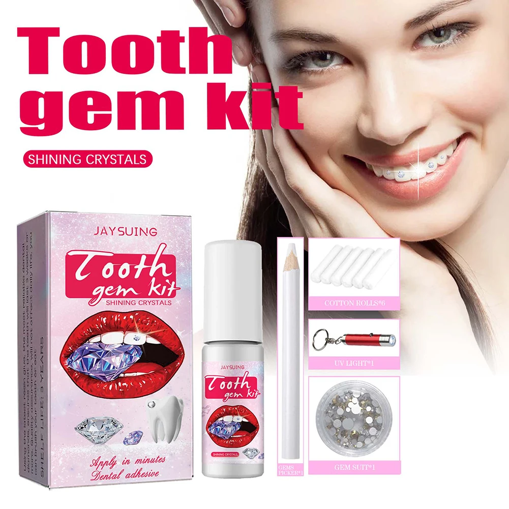 DIY Tooth Gems Kit with Crysta - Teeth Whitening Kit review and price