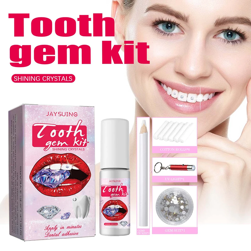DIY Tooth Gems Kit with Crysta - Teeth Whitening Kit review and price